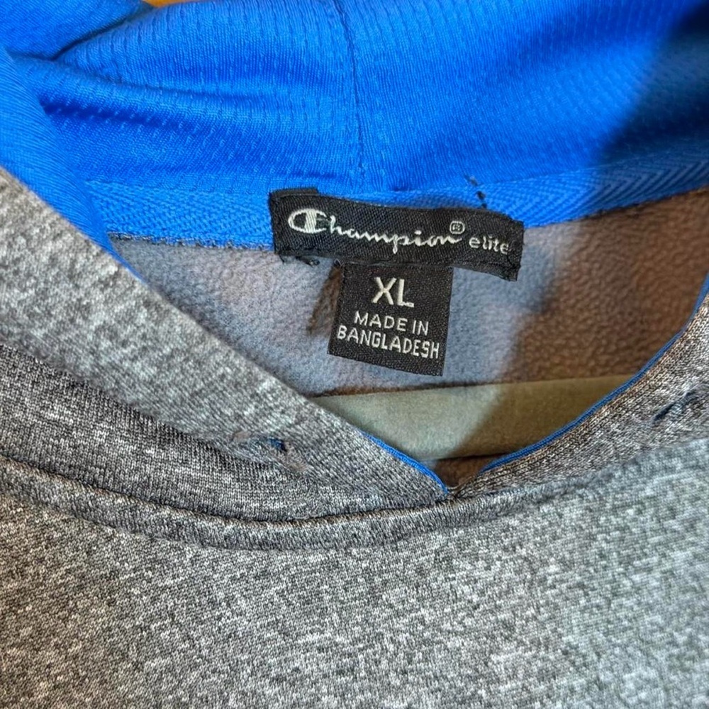 Champion UCLA Bruins Gray Blue Hoodie XL - Picture 3 of 4